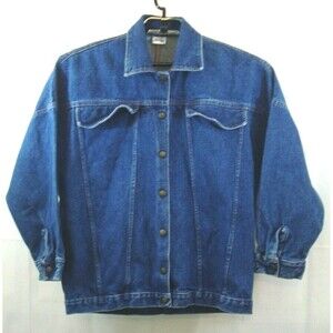Catnip Vintage 80s Denim Jean Trucker Jacket Made In USA Coat Mens Size M